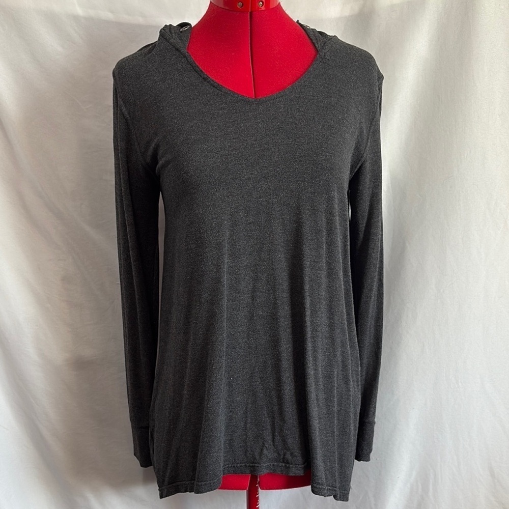 Diadora Gray Relaxed Long Sleeve Hoodie MM195